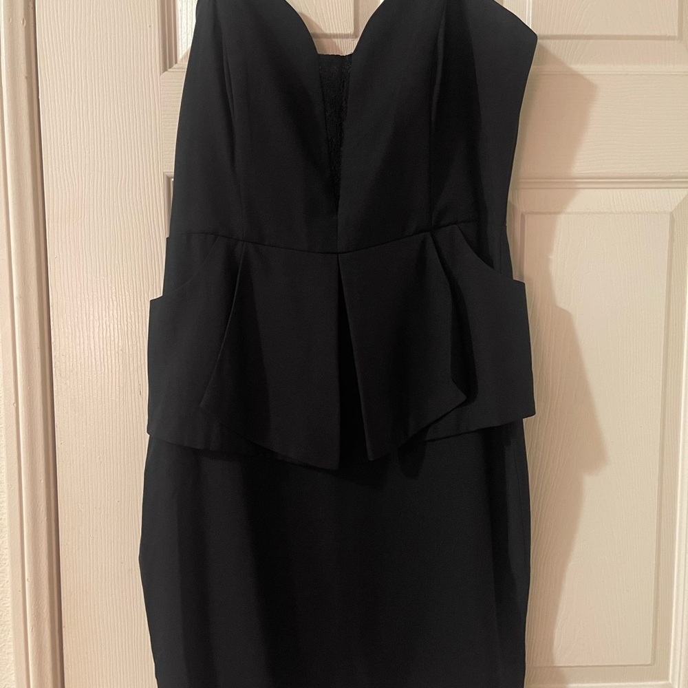 Kardashian Kollection Black spaghetti Strap Dress